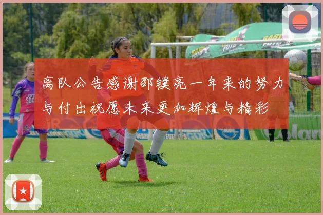 离队公告感谢邵镤亮一年来的努力与付出祝愿未来更加辉煌与精彩