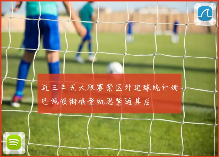 近三年五大联赛禁区外进球统计姆巴佩领衔福登凯恩紧随其后